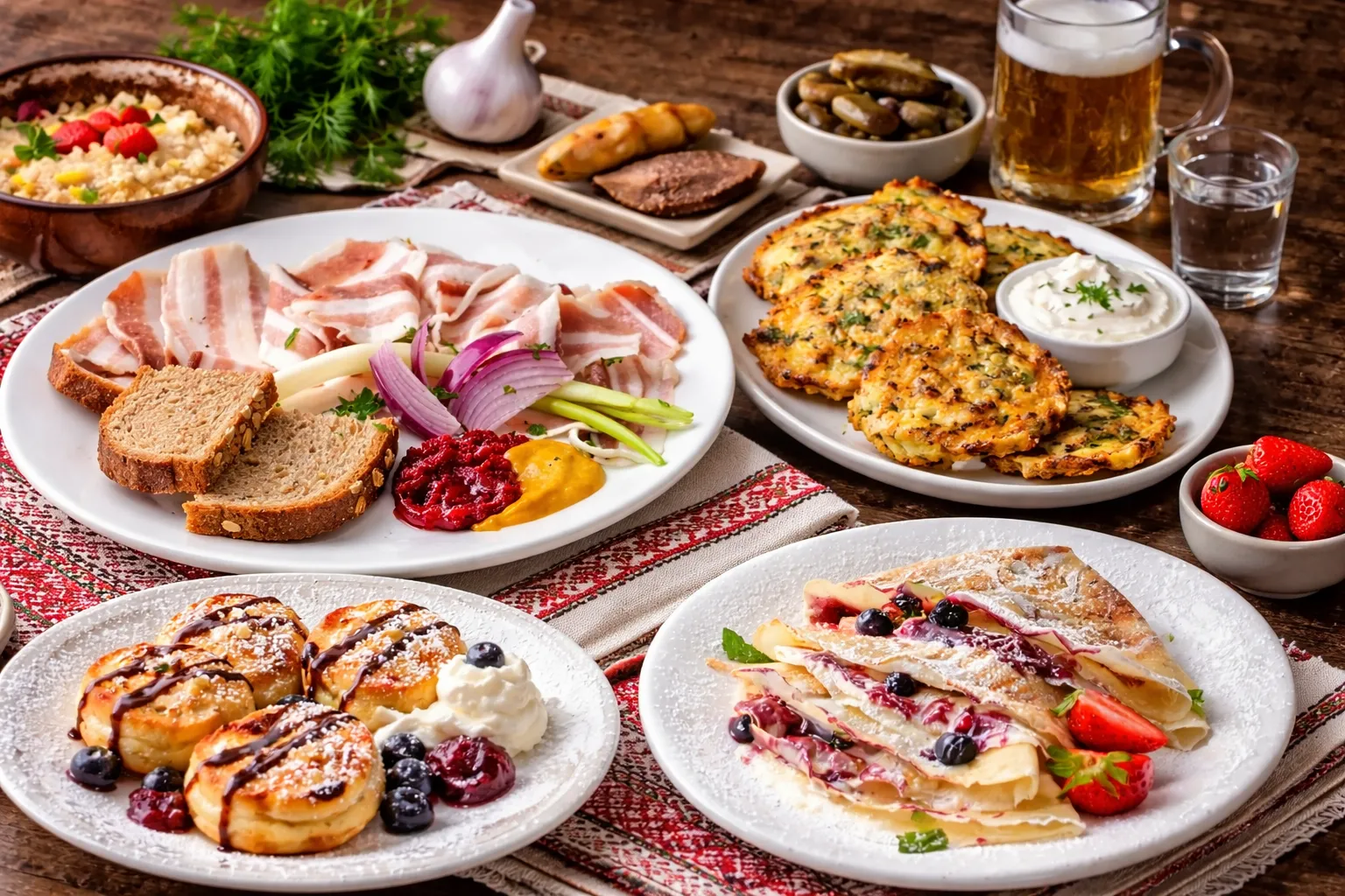 MLYN Ukrainian Restaurant interior on Corydon Avenue in Winnipeg, MB