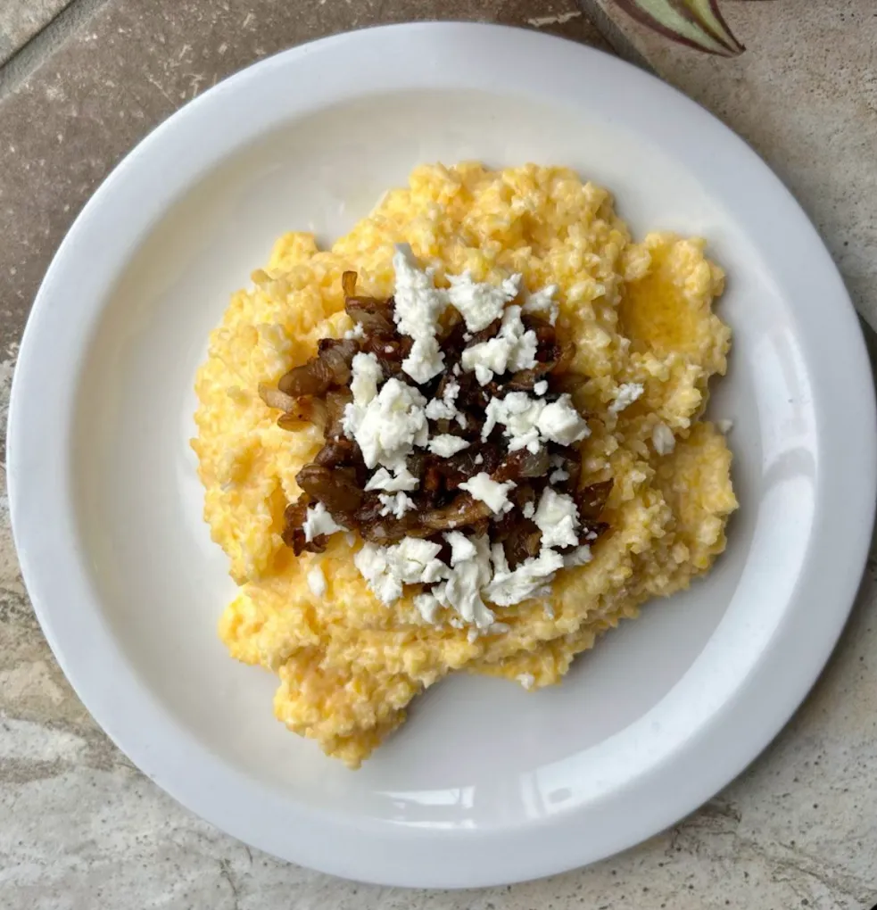 Deruny Ukrainian potato pancakes served with sour cream at MLYN Winnipeg