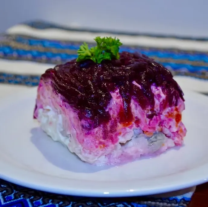 Salo traditional Ukrainian cured pork appetizer at MLYN Winnipeg